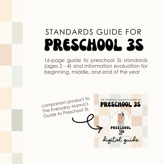 Standards Guide for Preschool 3s